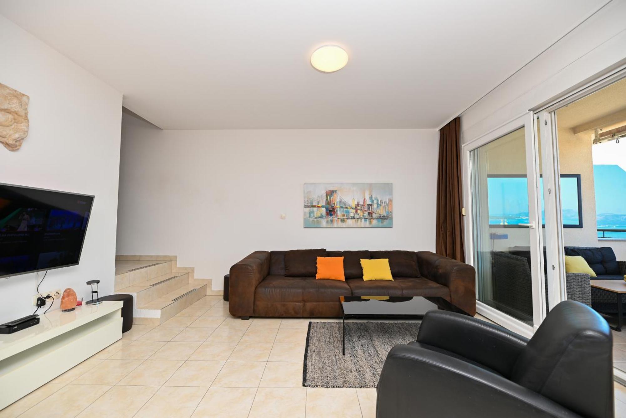 Sunny Place With Sea View Трогир Экстерьер фото